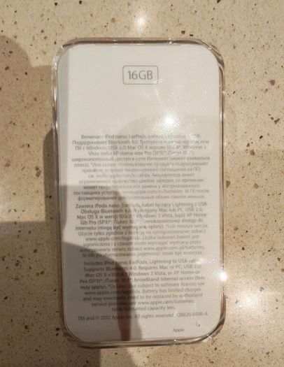 iPod Nano 7th Gen, 16GB