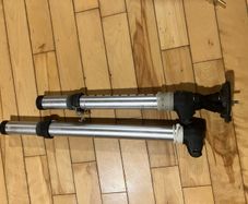 windsurfing mast extensions 30cm and 45cm plus base