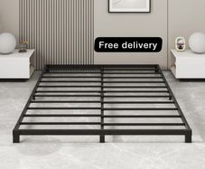 12cm Low King Size Bed frame, Metal Bed 150x200 cm