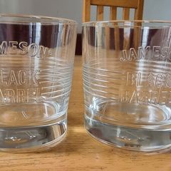 Jameson black barrel glass set