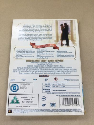 Sound of music 40th dvd 2 disc Julie