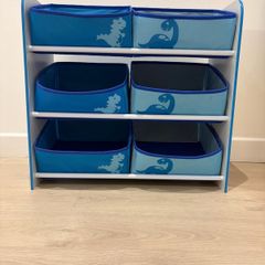 Kids Dinosaur Toy Storage Unit  6 Removable shelves