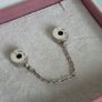 Pandora logo safety chain perfect condition fully hallmarked Image 4
