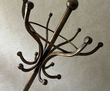 Antique Brass Coat & Hat Hall Stand