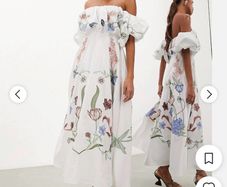 asos design embroidery dress