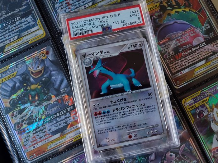 Salamence ! First Edition ! PSA 9 ! Mint ! from Shining Darkness Set ! 2007 ! Japanese Pokemon Card ! Graded !