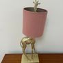 Eye-Catching Home Decor - Giraffe Lamp with Pink Shade Image 2
