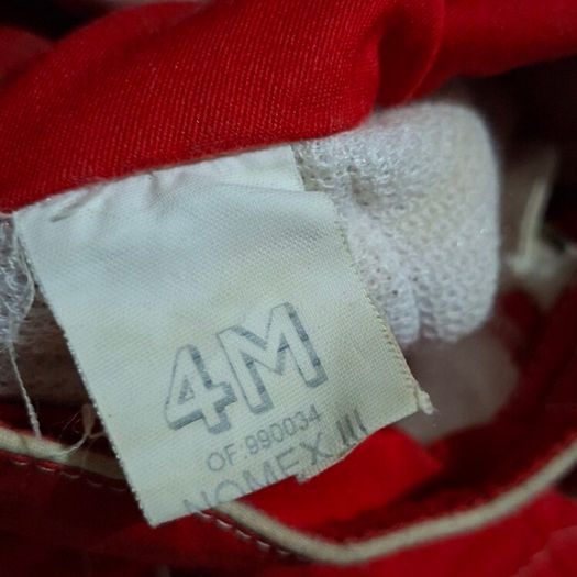 Vintage Red Racing Suit and Shoes
