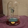 Hand Blown Glass Golfer Statue in Dome Image 9