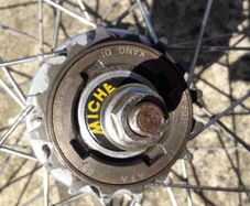 Miche Primato fixed track wheelset.