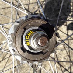 Miche Primato fixed track wheelset.