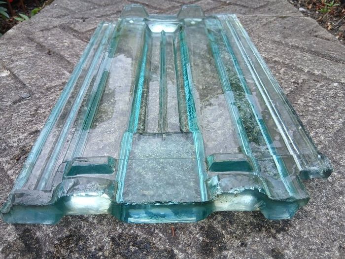 Glass roof tiled