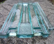 Glass roof tiled