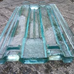 Glass roof tiled