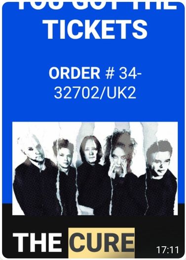 The Cure Marley Park tickets