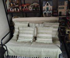 Cushions and throw