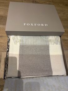 Foxford wool blanket, new in box and unused