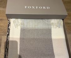 Foxford wool blanket, new in box and unused