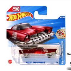 Hot Wheels Dream Mobile 80th Anniversary Edition Diecast Car Brand New Sealed