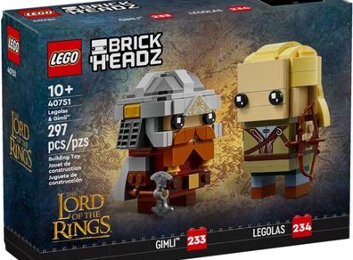Lego 40751 The Lord of the Rings BrickHeadz Legolas & Gimli