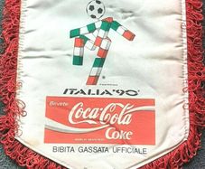 Coca Cola Italia 1990 Pennant Rare