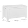 Storage Chest, Toy Storage Box Organizer with Safety Hinges Image 2