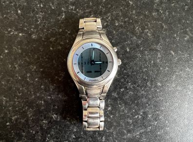 Fossil JR8622 Unisex Stainless Steel Analog Silver Dial Quartz Watch Ff50