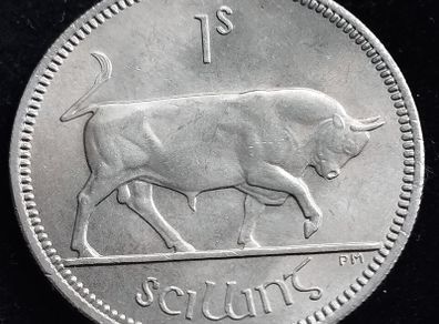 Ireland - 1968 - Shilling - Bull - KM.14a - UNC - [2704]