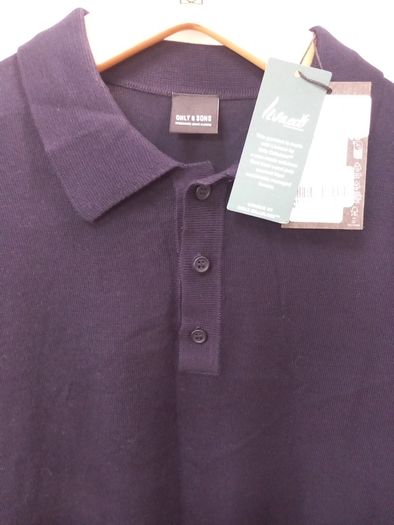 Only & Sons Navy Size M Button Front Sweater New With Tags.