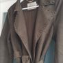 MADISON khaki midi length coat with stud detail open front with tie Sz L (12-16 UK) - Rrp 289 (New) Image 6