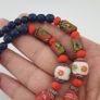 Antique Venetian Style Mix Glass Beads Necklace Image 6