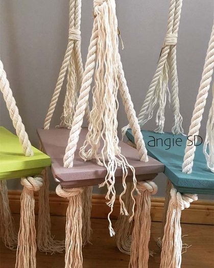 Unique indoor swing fir any room in your house, fun for kids and adults