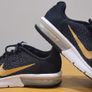 Nike Air Max Sequent 2- Black Gold White Woman's Trainers Size UK 5.5 (38.5) 24cm Image 4
