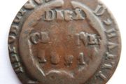 Haiti  1841 Rare 2 Centimes