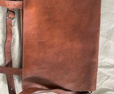 Real Leather Messenger Bag Vintage Brown Laptop Shoulder Bag
