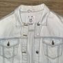 Pull and Bear light blue denim jacket in size S Image 5