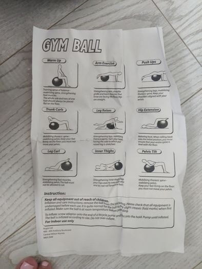 gym ball with pump