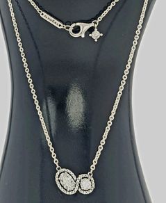 Pandora Embracing Halo Necklace  Brand New
