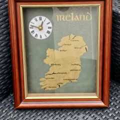 Vintage all Eire Map/Clock