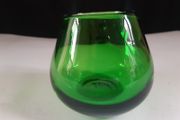 Green Glass Night Light Holder