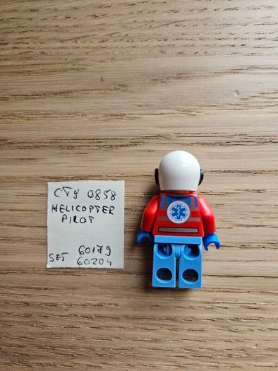 lego cty0858 helicopter pilot, set 60179, 60204