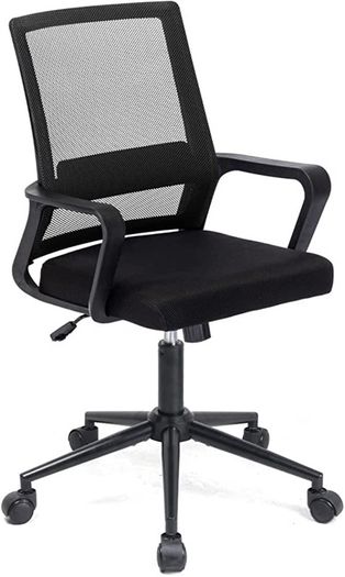Adjustable Office Chair Ergonomic Mesh Swivel Chair Desk Chair Computer Chair Lumbar Support Height Adjustable for home Work and Student Study (FREE POSTAGE)