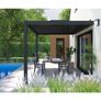 Pergolux Wall-Mounted Pergola Grey 3x3x2.5m Image 3