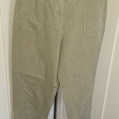 Khaki Green Cotton trousers