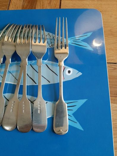 6 Fiddleback Forks