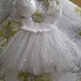 Handmade 100% cotton christening dress set 0-3 months Image 9