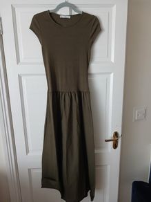 Maxi drop waist Mango khaki