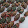 Antique Venetian Style Feather Desgin & Venetian WhiteHeart Glass Beads Necklace Image 10
