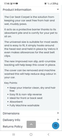 car seat carpet