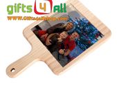 Personalised custom photo printed Cheese Board With Ceramic Tile 18 x 21.5 cm